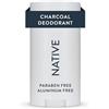 Native Deodorante naturale, vegano, senza glutine, cruelty free, privo di alluminio, parabeni e solfati, nato negli Stati Uniti, carbone