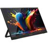 ATLANTIS LAND ATLANTIS A05-P156WP 15.6" IPS MONITOR POTATILE MULTIMEDIALE ULTRASLIM 1920 x 1080 25 ms 600:11 x MINI HDMI 2 x USB-C CON CUSTODIA E BASE APPOGGIO PIEGHEVOLE NERO