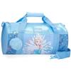 Disney Frozen Magic Ice Zaino per bambini, blu, realizzato in poliestere, spallacci regolabili per un comodo trasporto, vari scomparti, con portachiavi pompon blu, blu, Zaino da viaggio
