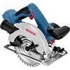 Bosch Professional 18V System Sega circolare a batteria GKS 18V 57-2 L (lama a sinistra, motore brushless, profondità di taglio di 57 mm in tagli a 90°, incl. L-BOXX, senza batteria né caricabatteria)