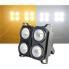 BLINDER ACCECATORE DMX COB LED 4x100W PROIETTORE BIANCO CALDO E FREDDO POWERCON