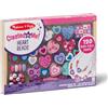 Melissa & Doug Perline per Braccialetti e Collane - Cuoricini, Kit Fai Da Te Perline, Idee Regalo per Bambine e Bambini, In Legno, 5+ Anni