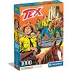 Clementoni - Puzzle 1000 Pezzi Fumetti per Adulti e Ragazzi, Illustrazione Tex con Poster Incluso, Serie Speciale, Idea Regalo Uomo e Donna, Made in Italy, 50x70 cm, 39840