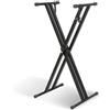 EXTREME KSXXE STAND TASTIERA RINFORZATO A DOPPIA X-X CHIUSURA RAPIDA GOMMINI IN PLASTICA