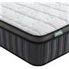 SZsuilong Materasso 90 x 200 H3 altezza 25 cm, materasso a molle a 7 zone, certificato Öko-Tex, materasso ortopedico a molle insacchettate con schiuma