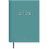 Casterli -Casterli - Agenda annuale 2024 Basic Edition, Giorno pagina - Basic Pastello. (Turchese) con coperchio foderato e imbottito, le lettere 2024 stamping in oro. Con formato A5, 16 x 22 cm
