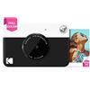 KODAK Printomatic Fotocamera digitale a stampa istantanea a colori - Foto di alta qualità su carta adesiva Zink 2x3 - 5MP, portatile, regalo creativo per compleanno, Natale, feste - Nero