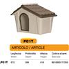 ARTPLAST Cuccia per cani da esterno Art Plast colore tortora - varie dimensioni - MISURA: CANI TAGLIA PICCOLA
