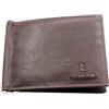 R RONCATO Portafoglio Uomo In Vera Pelle Porta Carte Credito Banconote Con Ferretto