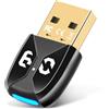 XIEANDKONG Adattatore Bluetooth 6.0 USB per PC, Collega e Usa Chiavetta Bluetooth per PC Laptop EDR Dongle USB Bluetooth Compatibile con Windows 7/10/8.1/11 (BT60A)