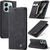 Azororo Cover per Xiaomi Redmi Note 14 5G, Premium PU Pelle Custodia, Magnetica Carta Fessura Portafoglio Case, Flip Cavalletto Custodia per Redmi Note 14 5G - Nero