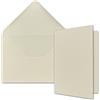 FarbenFroh by GUSTAV NEUSER Neuser, set di buste e cartoncini, colore bianco e crema, formato A6/C6, R1316 R1317 10-er Set crema