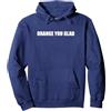 Generic Arancio, Sei Contento Felpa con Cappuccio, Unisex per Adulti, Navy, L