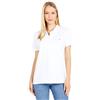 Tommy Hilfiger Polo a Maniche Corte Tinta Unita Core S/S, White, L Donna