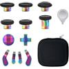 inRobert Joysticks per Xbox Elite Controller Series 2 Core Paddles, Kit di pulsanti magnetici di ricambio in metallo per Xbox Elite Controller Series 2 (multicolore)