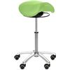 Teqler Sgabello con meccanismo oscillante verde chiaro