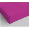 Italian Bed Linen Lenzuolo Sotto con Angoli Letto Matrimoniale, Cotone, Made in Italy, Lenzuola 170x200 con Angolo elasticizzato 25cm, Fucsia