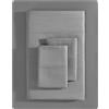 Vera Wang - Set di lenzuola per letto queen size, lussuoso rasatello di cotone, 800 fili, morbide e lisce come decorazione per la casa (antracite, king size)