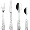 Villeroy & Boch - Boho kids 'Walk like an elephant' Posate per bambini, 4 pezzi. Set di posate per bambini (Forchetta, Coltello, Cucchiaio da tavola, Cucchiaino)