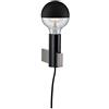 Paulmann 79762 Plafoniera Neordic Aik angolare max. 20 Watt applique nero illuminazione a parete metallo lampada da parete E27
