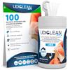 Udivita 100 Salviette per Apparecchi Acustici Detergenti e Umidificate Udiclean Roll-Up - in Dispenser Richiudibile Salva Umidità - Maxi Salviette Super Resistenti Pulizia Profonda e Asciugatura Rapida