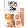 Udivita 20 Capsule per Apparecchi Acustici UdiDry Caps 3g 31mm con Indicatore di Colore - Capsule Deumidificanti Essiccanti con Gel di Silice di Alta Qualità per Asciugatura e Manutenzione Protesi Acustiche