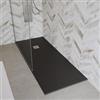 DEGHI Piatto doccia 200x100 cm antracite effetto pietra riducibile - Liat