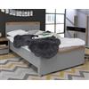 Forte SURFINIO Letto, in legno, grigio/rovere Catania, L x A x P: 125,3 x 92,2 x 209,9 cm