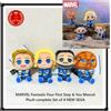 SEGA MARVEL Fantastic Four First Step & You Mascot Plush set completo di 4 NUOVI SEGA