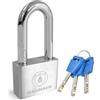 Magmaus® PDE50 Lucchetto Antiscasso Alta Sicurezza, Serratura per Cancello Esterno e Lucchetti 50mm con 3 Chiave, Acciaio e Lega di Boro per Catena e Garage, Ideale per Armadietto e Palestra e Catena