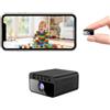 AOBOCAM Mini Telecamera WiFi Interna 4K UHD Videocamera Sorveglianza con Visione Notturna, 5 Ore Autonomia, Notifiche Movimento Istantanee, Doppia Memoria SD/Cloud, Controllo Remoto Con App (S)