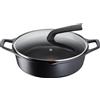 LAGOSTINA Aroma Casseruola Bassa 2 Maniglie Coperchio Alluminio Pressofuso 28cm