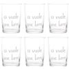 SIMPLE DAY Bicchieri Birra Ci Vuole una Birra Set 6 Pezzi 500ml Vetro