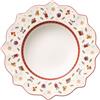 VILLEROY & BOCH Toy's Delight Piatto Fondo Bianco 6 Pezzi 26cm Tavola Natalizia