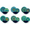 EXCELSA Mandala Mediterraneo Servizio Tavola Piatti Set 18 Pezzi Porcellana Multicolore
