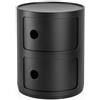 KARTELL Componibili Recycled Nero Opaco 40x32cm Contenitore 2 Cassetti