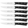 LAGOSTINA Iceforce Set 6 Coltelli Bistecca 11cm Acciaio Inox Doppio Rivetto Manico Ergonomico