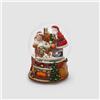 EDG Enzo De Gasperi Globo di Neve Babbo Natale con Camino Musica e Movimento 20x15cm