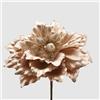 EDG Enzo De Gasperi Fiore Natalizio Artificale Magnolia Metallizzata 28cm Oro