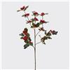 EDG Enzo De Gasperi Fiore Natalizio Artificale Agrifoglio Rex 66cm Rosso