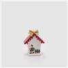 EDG Enzo De Gasperi Candela Natalizia Casetta con Babbo Natale 14x11cm