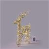 EDG Enzo De Gasperi Decorazione Natalizia Luminosa Renna Intreccio 50 Microled 50x13cm Oro