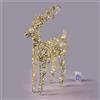 EDG Enzo De Gasperi Decorazione Natalizia Luminosa Renna Intreccio 60 Microled 60x30cm Oro