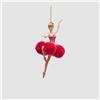 EDG Enzo De Gasperi Addobbo Decorazione di Natale Ballerina 18cm Rosa