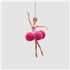 EDG Enzo De Gasperi Addobbo Decorazione di Natale Ballerina 18cm Rosa