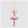EDG Enzo De Gasperi Addobbo Decorazione di Natale Ballerina 18cm Rosa