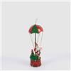 EDG Enzo De Gasperi Decorazione Natalizia Babbo Natale con Paracadute da Appendere 60cm