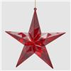 EDG Enzo De Gasperi Decorazione Natalizia Addobbo Stella 19,5cm Rosso