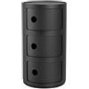 KARTELL Componibili Recycled Nero Opaco 58,5x32cm Contenitore 2 Cassetti
