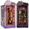 Ltteaoy Casa Miniatura DIY Book Nook con LED e Pittura Fluorescente Regalo Perfetto per Adulti e Amanti dei Libri Natale Compleanno Halloween